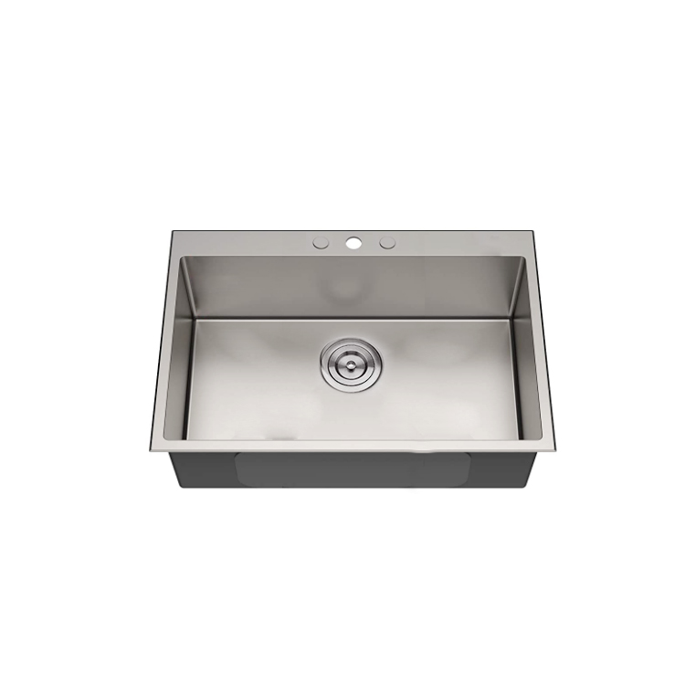 CUPC Stainless steel 304 Satin Undermount kitchen handcrafted single bowl sink 8052