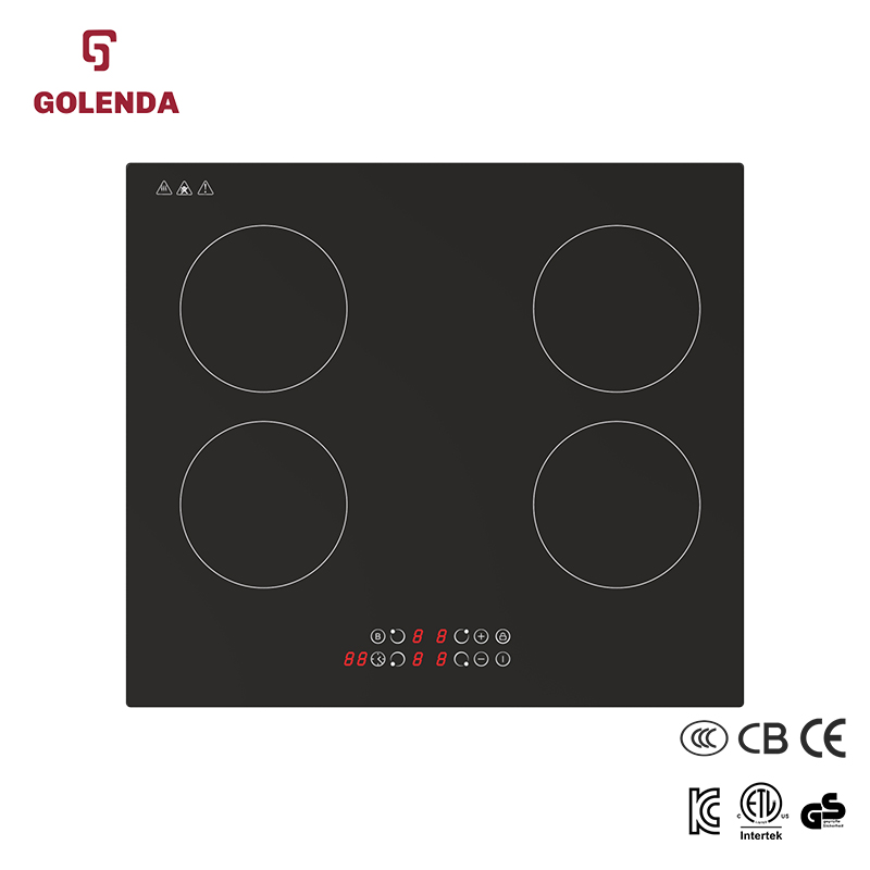 6000W Touch Control 4 Burners Induction Cooker Cooktop Ceramic Glass Electric Infrared Cooker Built-in Ceramic Cooktop