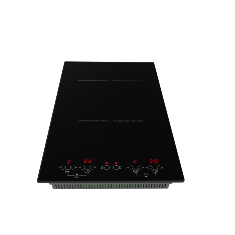 Multifunctional 1800W 1200W Two Zones Induction Cooker Electric Touch Keys Induction Cooktop 2 burners