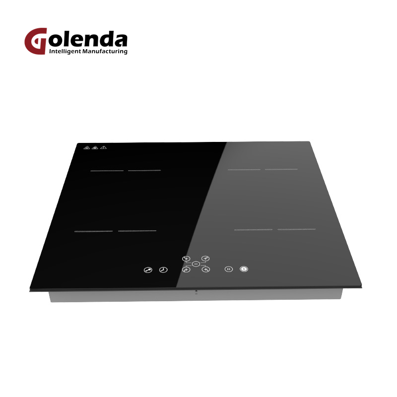 Modern Design 220V Induction Stove Glass Top 6800W 4Zone Induction Cooktop Built-in With Touch Keys Kitchen Induction Hob Cooker